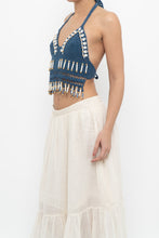 Load image into Gallery viewer, ANDI BAGUS x Blue Crochet Beaded Top (XS, S)