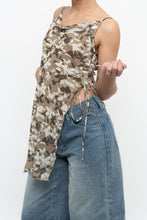 Load image into Gallery viewer, Vintage x Beige Floral Asymetric Tank (XS)