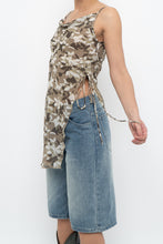 Load image into Gallery viewer, Vintage x Beige Floral Asymetric Tank (XS)
