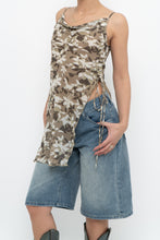 Load image into Gallery viewer, Vintage x Beige Floral Asymetric Tank (XS)