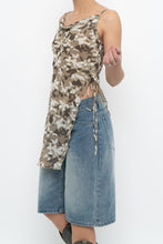 Load image into Gallery viewer, Vintage x Beige Floral Asymetric Tank (XS)