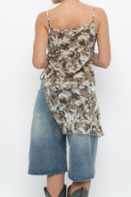 Load image into Gallery viewer, Vintage x Beige Floral Asymetric Tank (XS)
