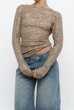 Load image into Gallery viewer, FREE PEOPLE x Gold Knit Stretchy Long Sleeve (S, M)