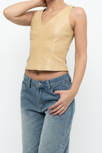 Load image into Gallery viewer, Vintage x Made in Canada x DANIER LEATHER Beige Leather Tank (XS)