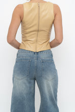 Load image into Gallery viewer, Vintage x Made in Canada x DANIER LEATHER Beige Leather Tank (XS)