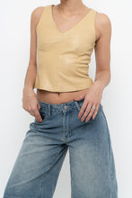 Load image into Gallery viewer, Vintage x Made in Canada x DANIER LEATHER Beige Leather Tank (XS)