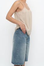Load image into Gallery viewer, Vintage x VERA WANG Beige Semi Sheer Silk Tank (XS-M)