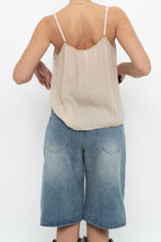 Load image into Gallery viewer, Vintage x VERA WANG Beige Semi Sheer Silk Tank (XS-M)