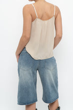 Load image into Gallery viewer, Vintage x VERA WANG Beige Semi Sheer Silk Tank (XS-M)