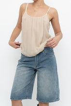 Load image into Gallery viewer, Vintage x VERA WANG Beige Semi Sheer Silk Tank (XS-M)