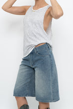 Load image into Gallery viewer, Vintage x White Rhinestone Cotton Muscle Tank (XS-M)