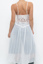 Load image into Gallery viewer, Vintage x LA VIE EN ROSE White Mesh, Lace Top/Dress (M, L)