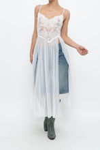 Load image into Gallery viewer, Vintage x LA VIE EN ROSE White Mesh, Lace Top/Dress (M, L)