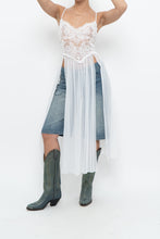 Load image into Gallery viewer, Vintage x LA VIE EN ROSE White Mesh, Lace Top/Dress (M, L)