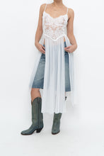 Load image into Gallery viewer, Vintage x LA VIE EN ROSE White Mesh, Lace Top/Dress (M, L)