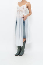 Load image into Gallery viewer, Vintage x LA VIE EN ROSE White Mesh, Lace Top/Dress (M, L)