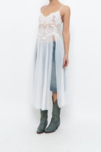 Load image into Gallery viewer, Vintage x LA VIE EN ROSE White Mesh, Lace Top/Dress (M, L)