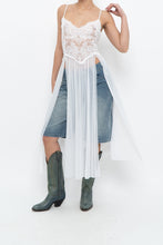 Load image into Gallery viewer, Vintage x LA VIE EN ROSE White Mesh, Lace Top/Dress (M, L)
