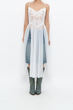 Load image into Gallery viewer, Vintage x LA VIE EN ROSE White Mesh, Lace Top/Dress (M, L)