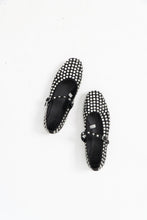Load image into Gallery viewer, Modern x Black Rhinestone Flats (7, 7.5)