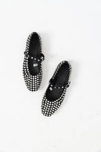 Load image into Gallery viewer, Modern x Black Rhinestone Flats (7, 7.5)