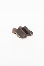 Load image into Gallery viewer, MANGO x Made in Spain x Brown Leather Studded Clogs (7)