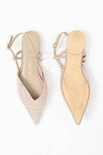 Load image into Gallery viewer, ZARA x Beige Rhinestone Point-toe Flats (7)