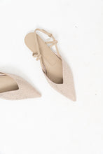 Load image into Gallery viewer, ZARA x Beige Rhinestone Point-toe Flats (7)