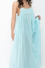 Load image into Gallery viewer, FREE PEOPLE x Teal Flowy Semi-Sheer Cotton Maxi Dress (XS, S)