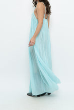 Load image into Gallery viewer, FREE PEOPLE x Teal Flowy Semi-Sheer Cotton Maxi Dress (XS, S)