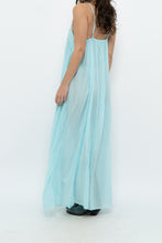 Load image into Gallery viewer, FREE PEOPLE x Teal Flowy Semi-Sheer Cotton Maxi Dress (XS, S)