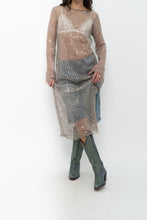 Load image into Gallery viewer, H&amp;M x Taupe Sheer Sequin Midi Dress (XS-M)