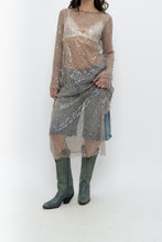 Load image into Gallery viewer, H&amp;M x Taupe Sheer Sequin Midi Dress (XS-M)
