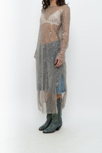 Load image into Gallery viewer, H&amp;M x Taupe Sheer Sequin Midi Dress (XS-M)