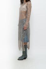 Load image into Gallery viewer, H&amp;M x Taupe Sheer Sequin Midi Dress (XS-M)