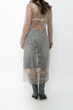 Load image into Gallery viewer, H&amp;M x Taupe Sheer Sequin Midi Dress (XS-M)
