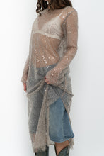 Load image into Gallery viewer, H&amp;M x Taupe Sheer Sequin Midi Dress (XS-M)