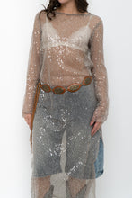 Load image into Gallery viewer, H&amp;M x Taupe Sheer Sequin Midi Dress (XS-M)