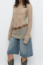 Load image into Gallery viewer, Vintage x Tan Netted Stretchy Mini Dress (S-L)