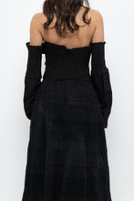 Load image into Gallery viewer, Modern x Black Cinched Off-Shoulder Long Sleeve (M, L)