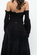 Load image into Gallery viewer, Modern x Black Cinched Off-Shoulder Long Sleeve (M, L)