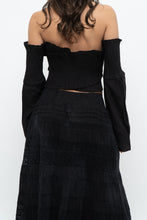 Load image into Gallery viewer, Modern x Black Cinched Off-Shoulder Long Sleeve (M, L)