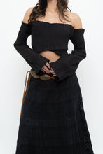 Load image into Gallery viewer, Modern x Black Cinched Off-Shoulder Long Sleeve (M, L)