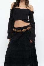 Load image into Gallery viewer, Modern x Black Cinched Off-Shoulder Long Sleeve (M, L)