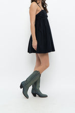 Load image into Gallery viewer, SUNDAY BEST x Black Cotton Babydoll Mini Dress (XS, S)
