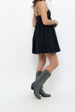 Load image into Gallery viewer, SUNDAY BEST x Black Cotton Babydoll Mini Dress (XS, S)
