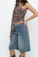 Load image into Gallery viewer, Modern x Cheetah Mesh Off-Shoulder Scarf Top (XS, S)