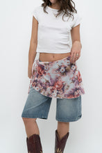 Load image into Gallery viewer, Vintage x Pink Floral Mesh Wrap Cover Skirt (XS-L)