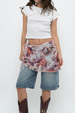 Load image into Gallery viewer, Vintage x Pink Floral Mesh Wrap Cover Skirt (XS-L)
