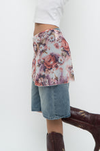 Load image into Gallery viewer, Vintage x Pink Floral Mesh Wrap Cover Skirt (XS-L)
